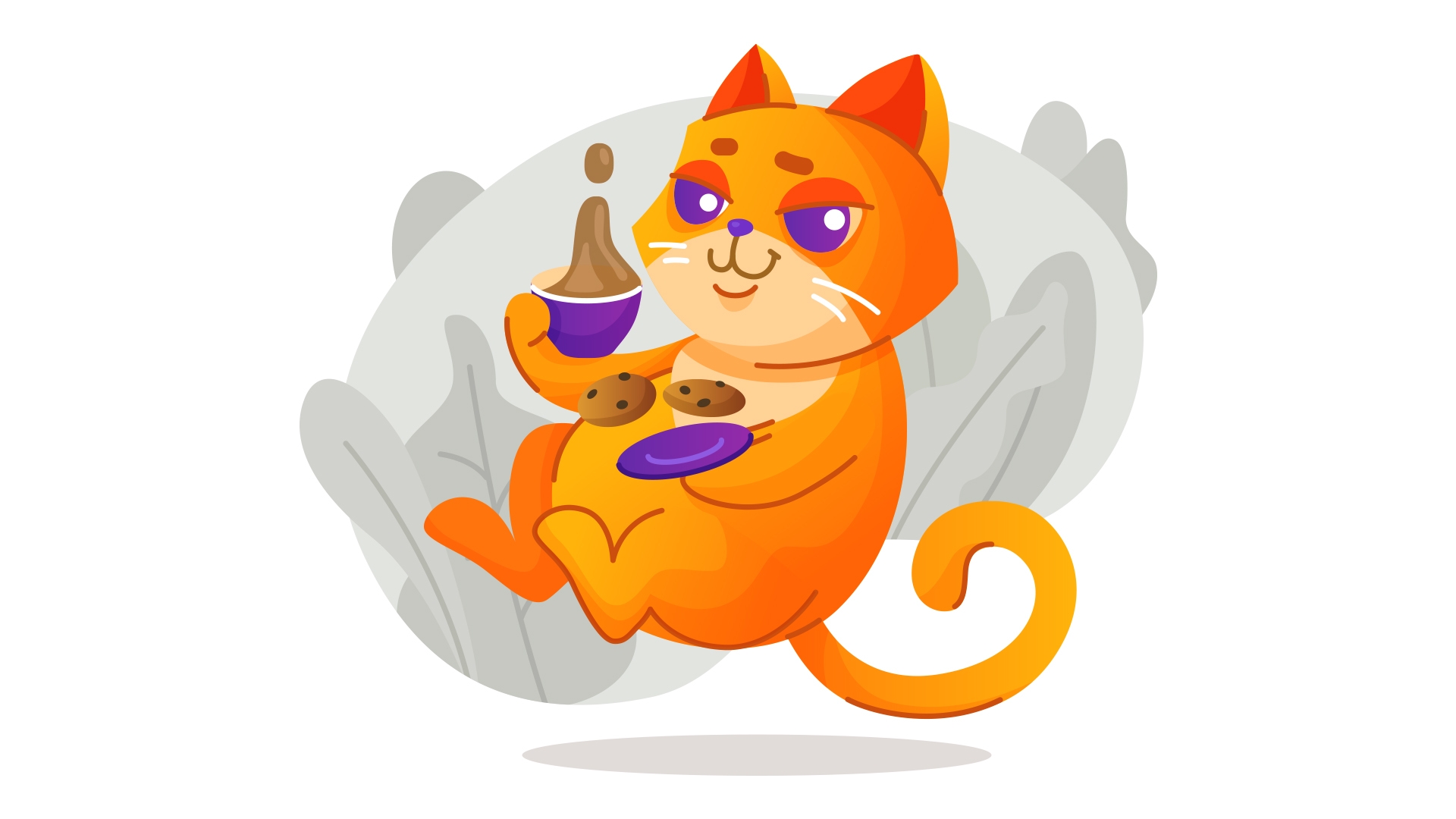 Котик с печеньем | Pixel